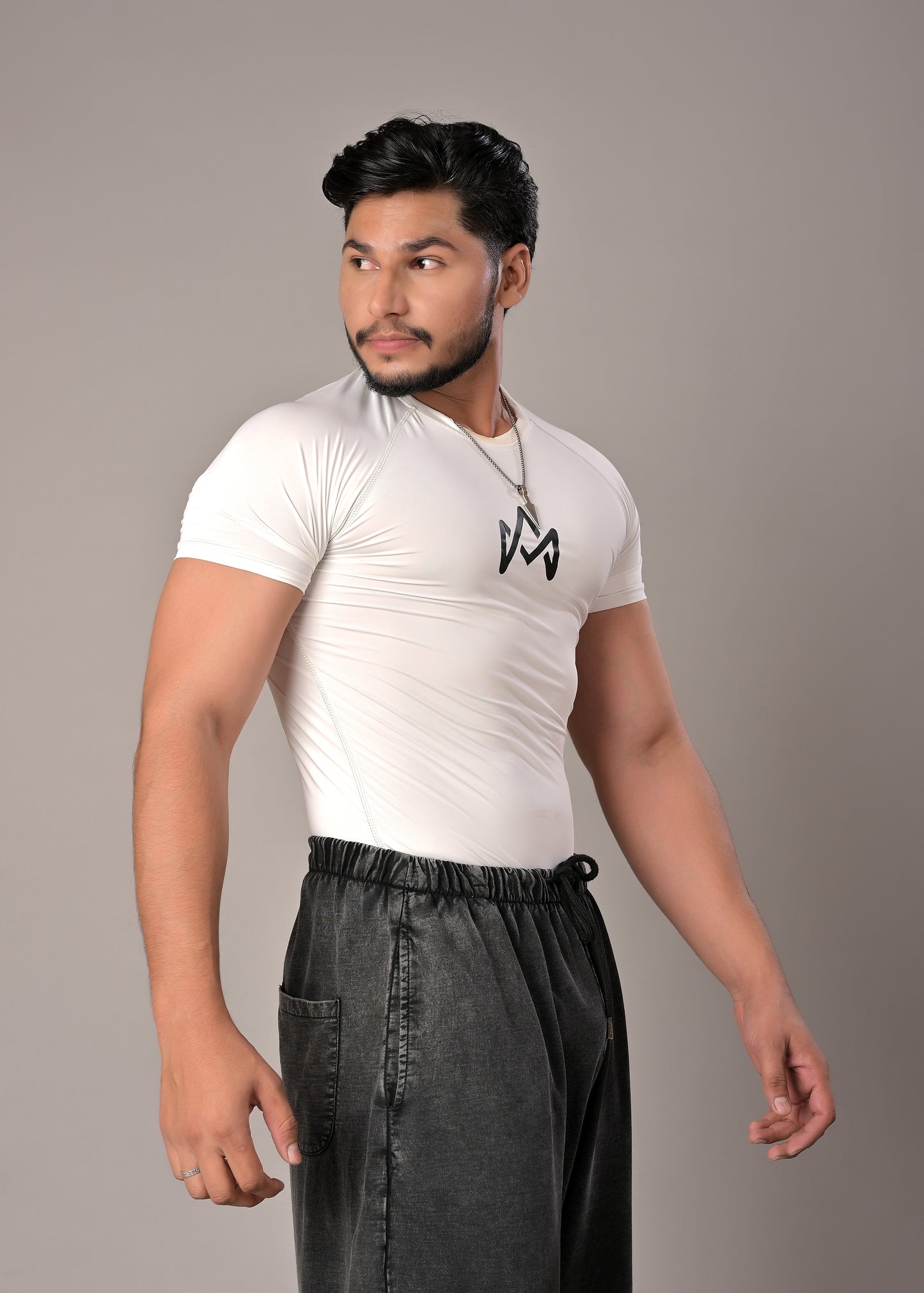 White Compression Tee