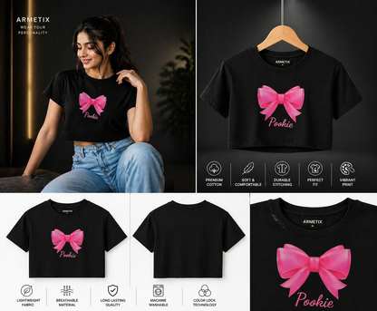 POOKIE CROP TOP ( BLACK )