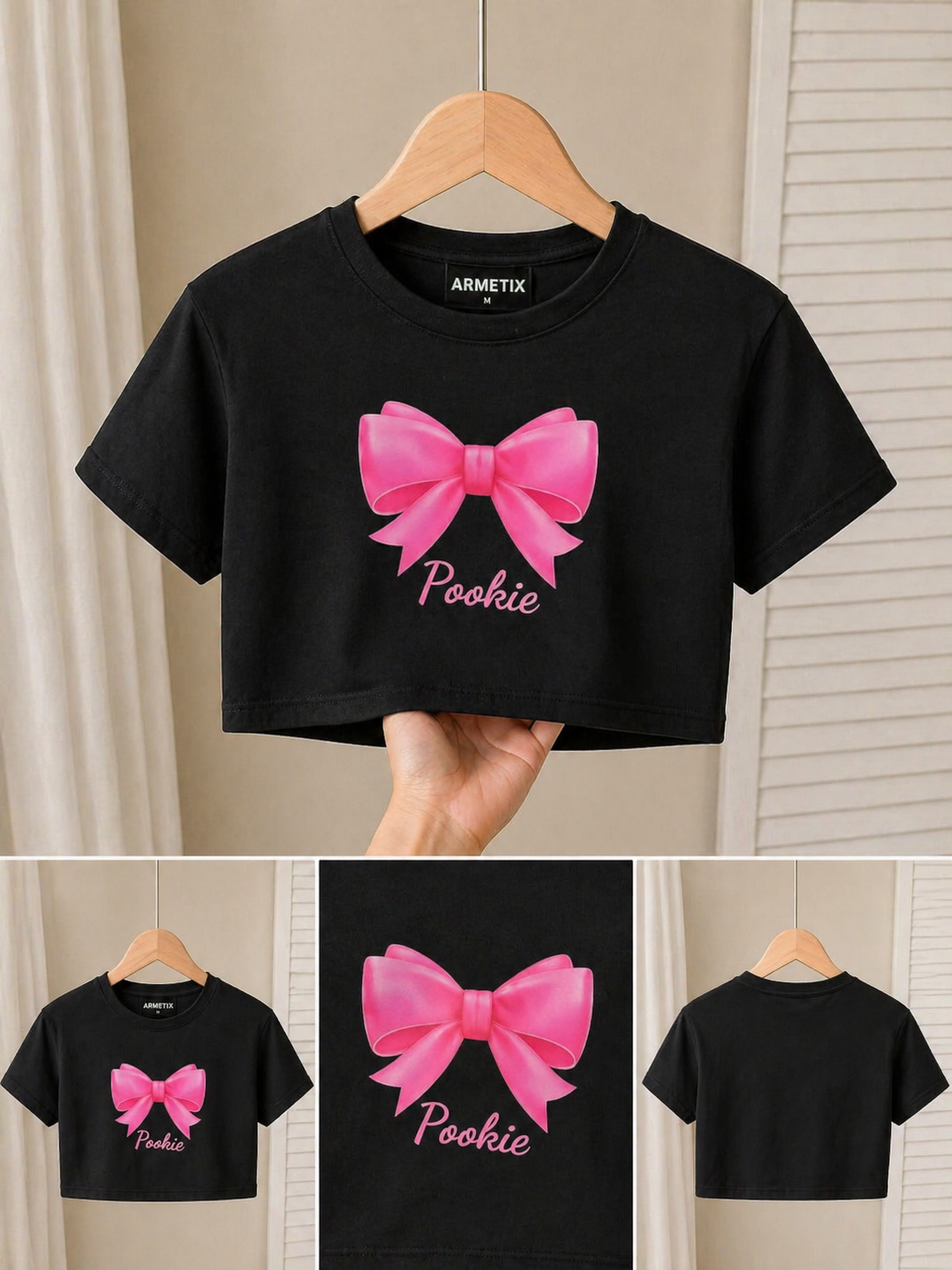 POOKIE CROP TOP ( BLACK )