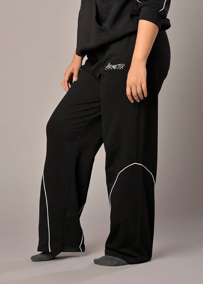 Black unisex track pant