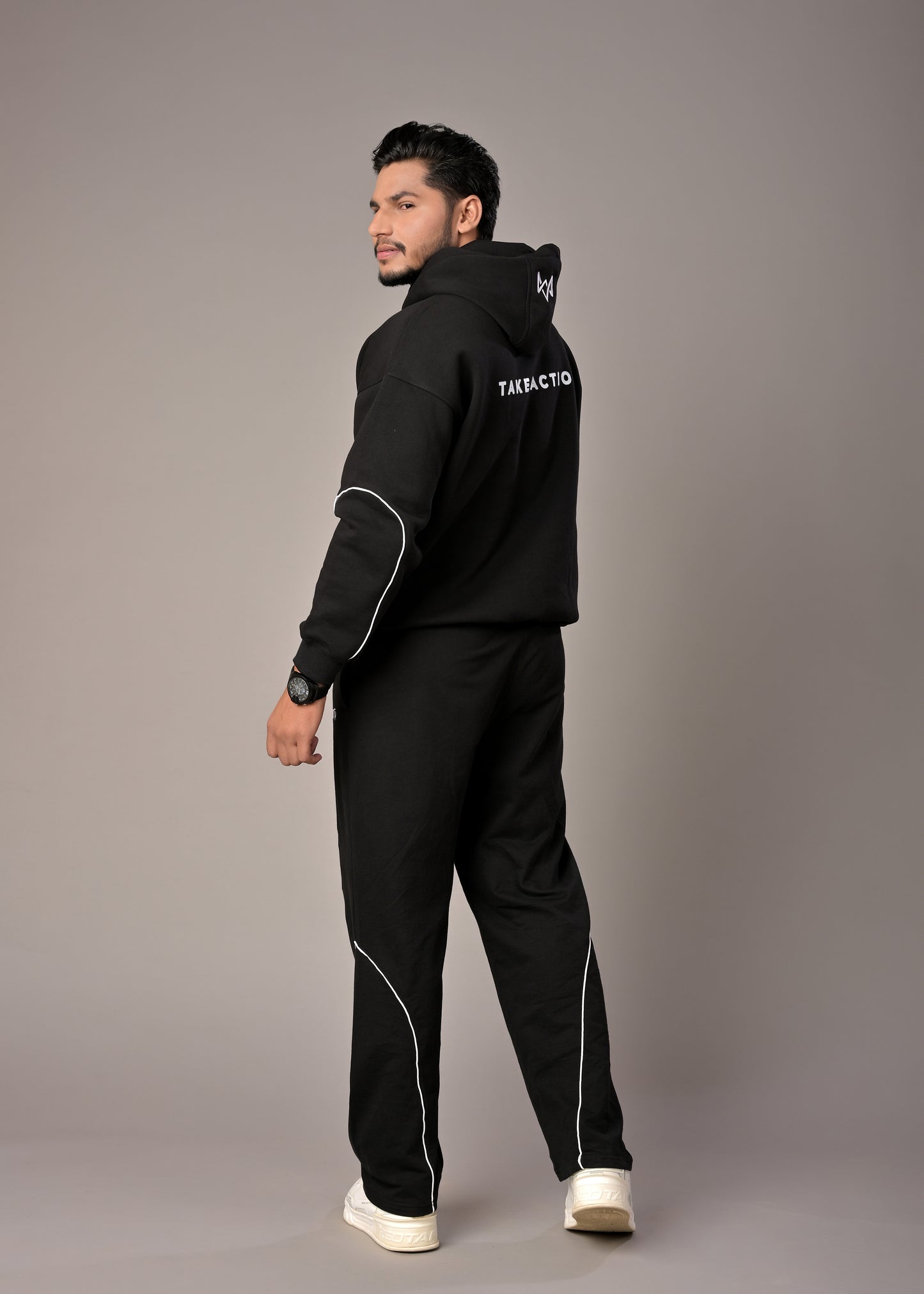 BLACK OVERSIZE CO-ORD SET