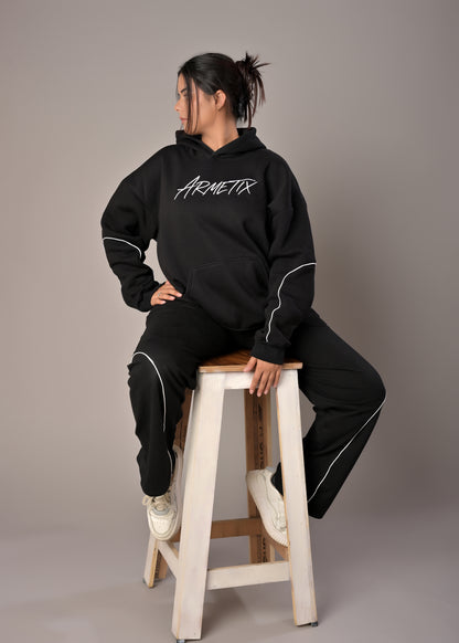 BLACK OVERSIZE CO-ORD SET