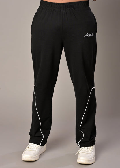 Black unisex track pant
