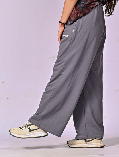 Charcoal grey baggy track pant